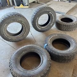 Set Of 5 265-75-R17 Tries 