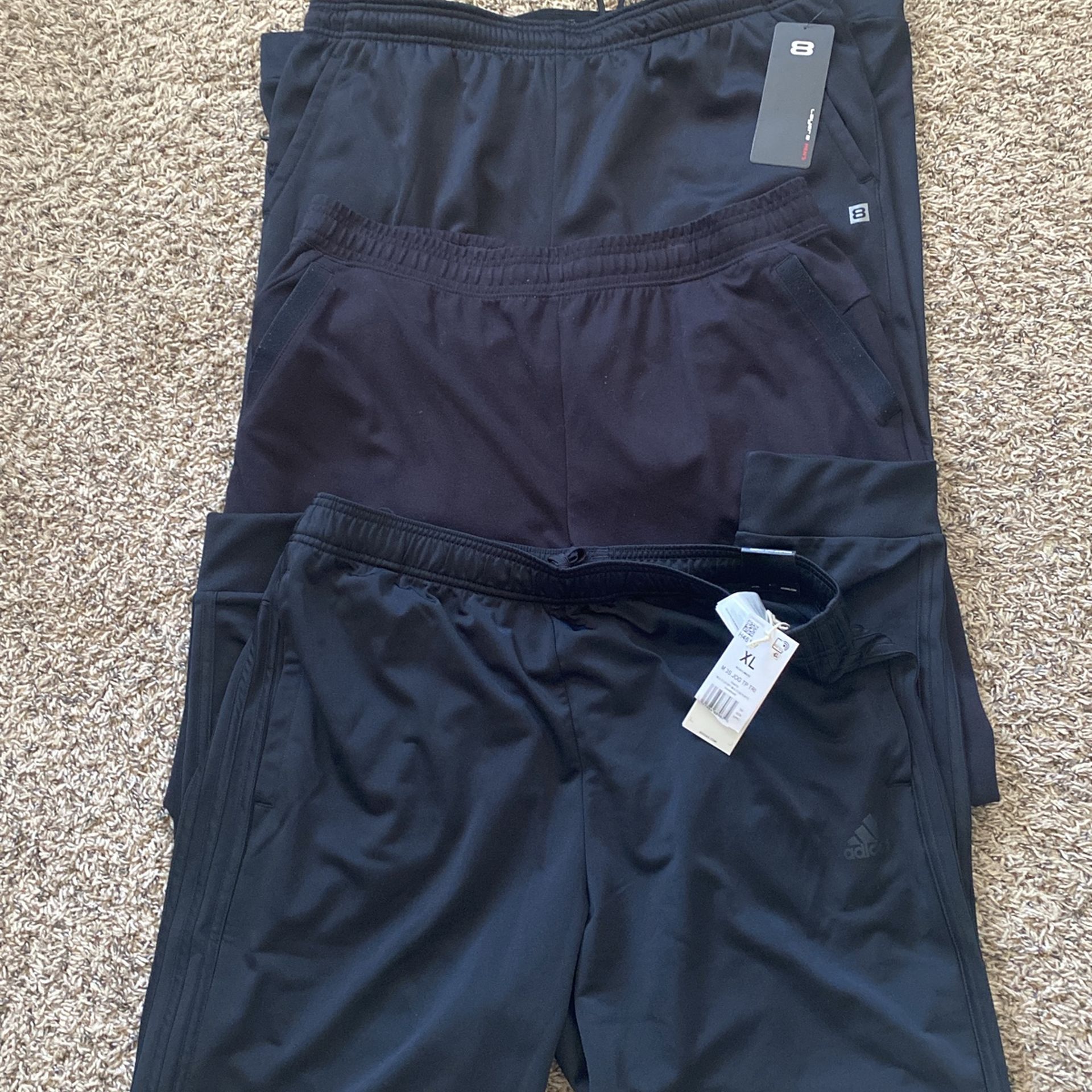 Men Black X-Large Jogger Long Pants Bundle