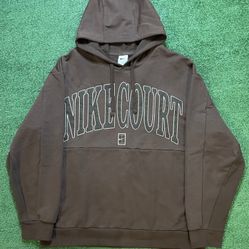 Nike Court heritage fleece baroque brown hoodie