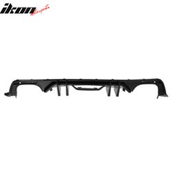 Fits 2015-2017 Ford Mustang Competition Rear Bumper Lip Diffuser PP 4PCS Gloss Black