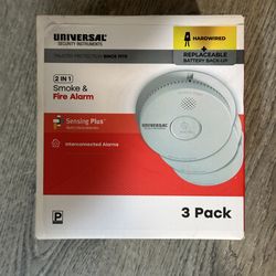 Smoke and Fire Alarms *Hardwired* (3 Pack)