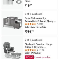 Crib And Glider 