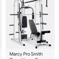 Marcy Pro Smith Cage Home Gym, 250 LBS. Steel Weights