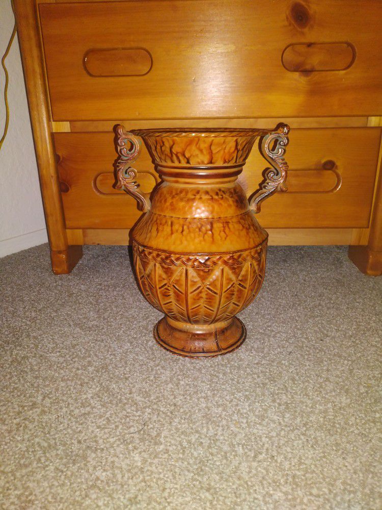 Grecian Metal Vase 