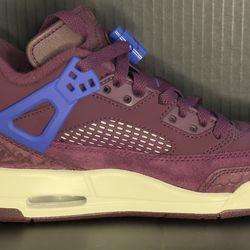 Nike Air Jordan Spizike Low (GS) Bordeaux Hyper Royal Size 3.5Y FQ3950 641