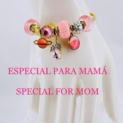 Pulsera estilo P,acero inoxidable chapado en orò 18k/bracelet, 18k gold plated stainless steel