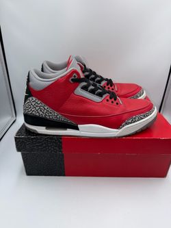 🔥 Air Jordan 3 Retro “Unite” / Red Cement 👟 Men’s Shoe Size 11.5