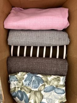 Assorted Fabrics - Large and Small Pieces