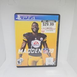 Madden 19 NFL PS4 PlayStation 4 Antonio Brown - Art/GameStop Case Only