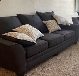Dark gray 3 seat sofa, like new condition
