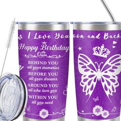 Happy Birthday Gifts for Women Birthday Gift Ideas-Gifts for Women Birthday Unique-Purple Birthday Gifts Best Friend Birthday Gifts for Wife Grandma H