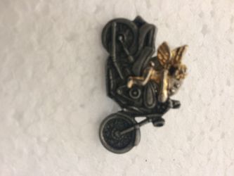 Motorcycle pen with Angel driving