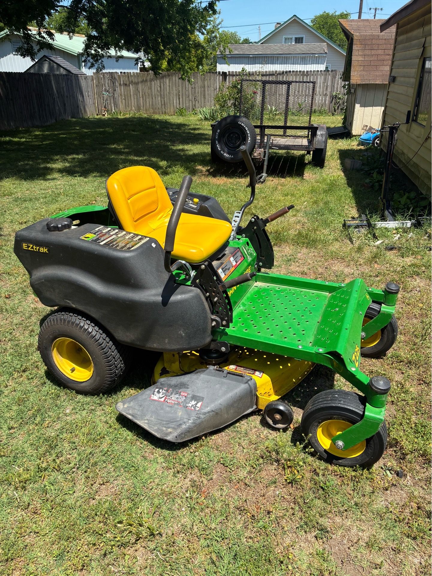 Mower John Deere Z225 no codes or emails