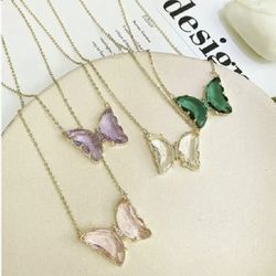 Crystal Butterfly Necklace.