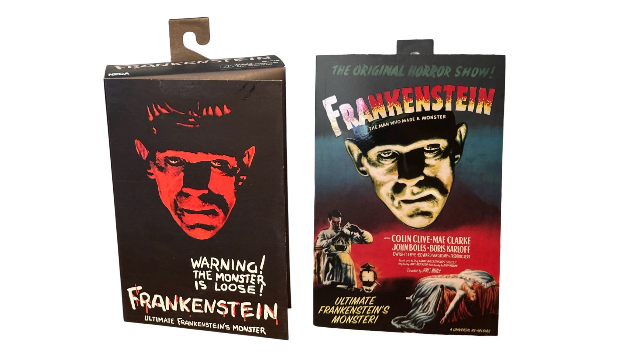 NECA Universal Monsters Ultimate Frankenstein Action Figure MIB Color And Black & White