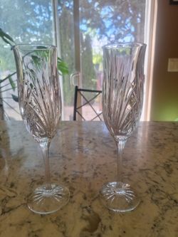 Cristal champagne glass