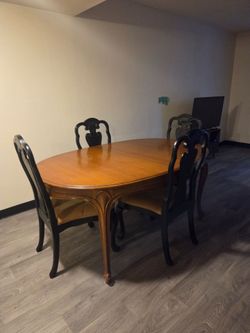 Table with chairs for sale