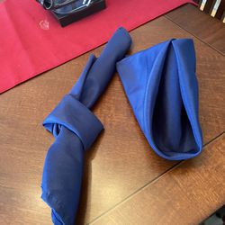 42 Navy Blue cloth napkins