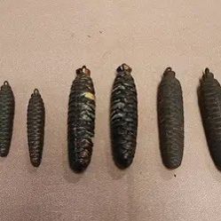 3 Sets Vintage Iron Clock Weights 