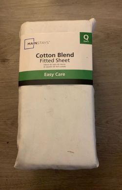 Queen size Mainstays cotton fitted sheet