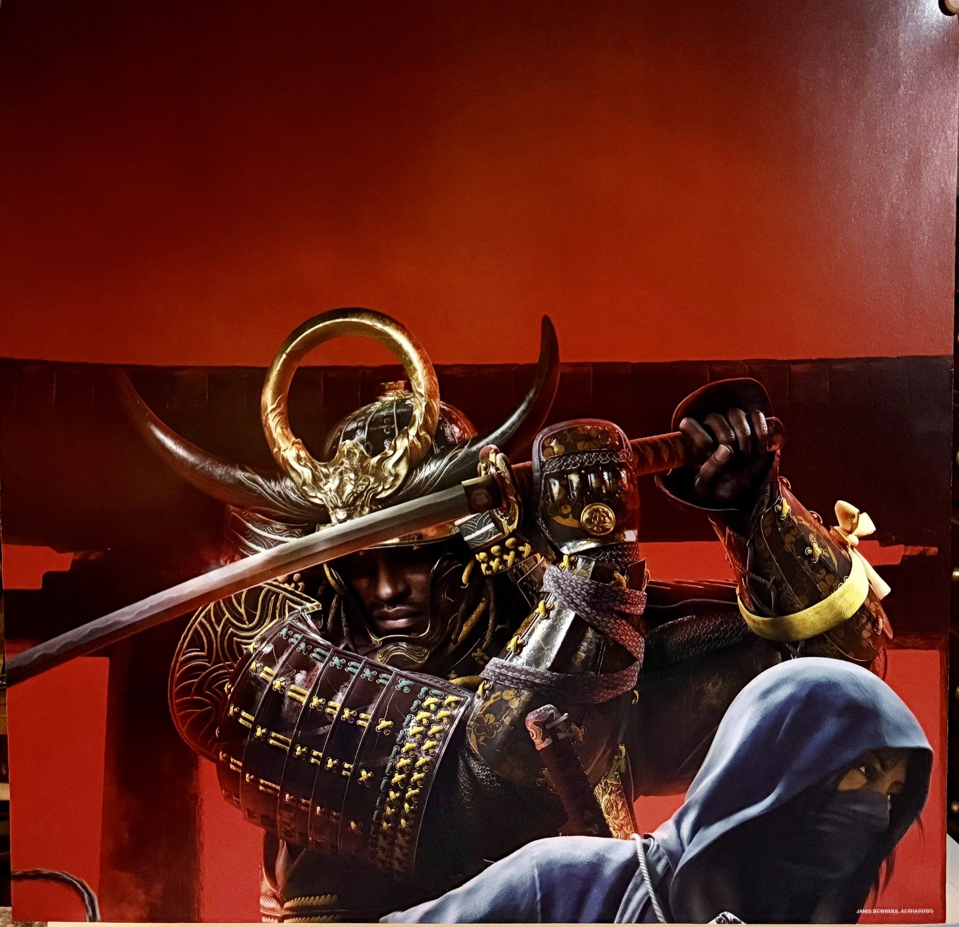 Assassins Creed Shadows GameStop Promo Display Poster 4 Pieces (24x24) 48x48