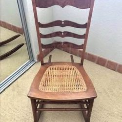 Beautiful, small, antique wooden rocking chair