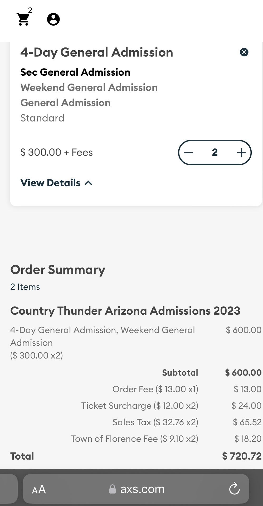Country Thunder 2023 Last Chance Campsite for Sale in Glendale, AZ