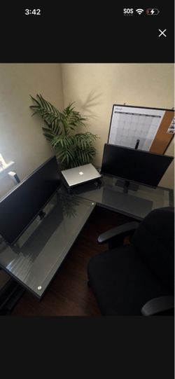 Nice office desk. Only one year old