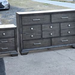 DRESSER AND NIGHTSTAND 