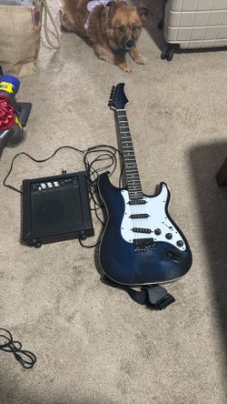 Electric Guitar With Amp