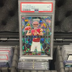 Jayden Daniels 2024 Prizm Rookie Card PSA 9