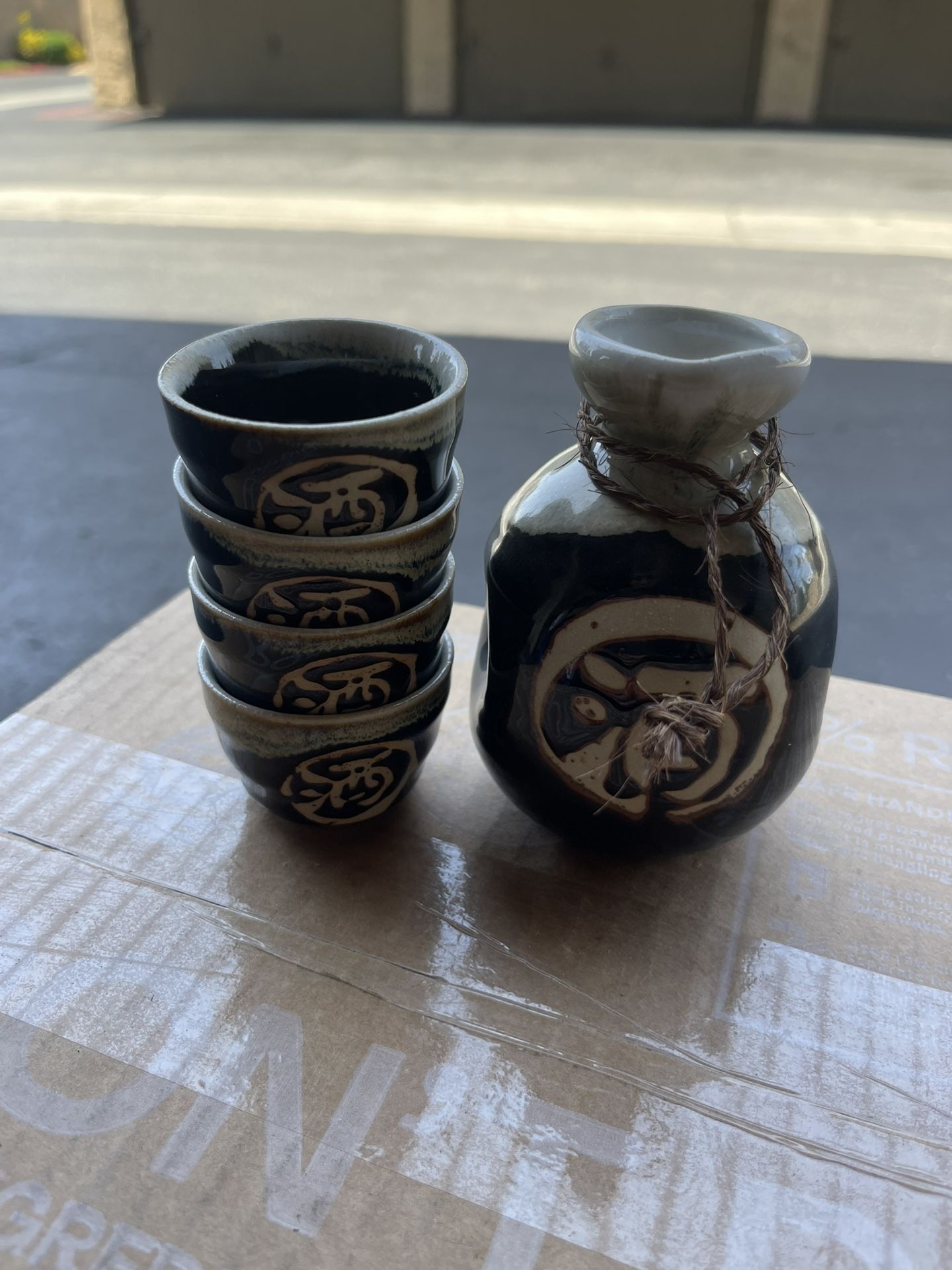 Vintage Japanese Sake Set (5 pcs)