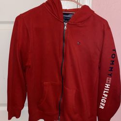 Red Tommy Hilfiger jacket 