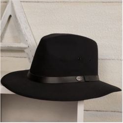 Bailey of Hollywood Mens Poet Hat Bollin Hat Company Black Size 55cm/ Small