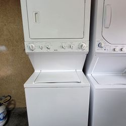Kenmore 27" Wide Apartment Size Top Load Washer And Gas Dryer Set Stackable Stacked Single Unit 