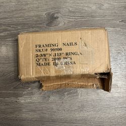 Galvanized Framing ring-shank Framing Nails 2-3/8”x113, quantity 2000 $40