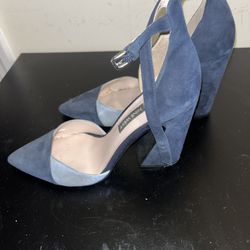 Cute blue denim heel 