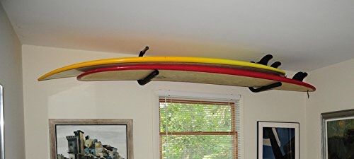 Ceiling rack for paddle boards or surfboards