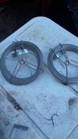Galvanized steel wire $8 for the pair