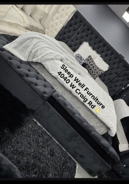 ✨️ King, Cal King, Queen Bed Frame ✨️ Furniture Sectionals, Bedrooms, Dining Avail