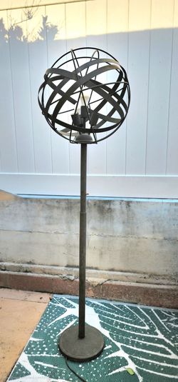 Metal Armillary Sphere Floor Lamp