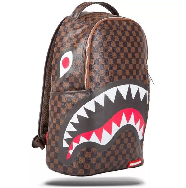 Spraygrounds sharks in Paris backpack LV Bape designer for Sale in ...