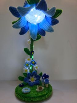 Handmade Floral Night Light Lamp