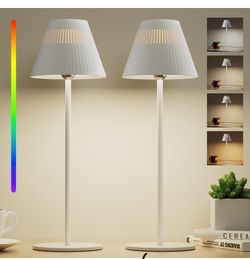  Cordless Table Lamps Rechargeable Set of 2, 