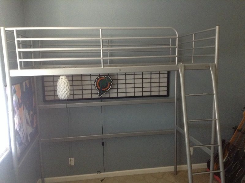 Ikea metal loft bed frame