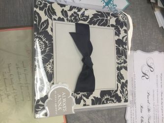 DIY black damask wedding invitations party