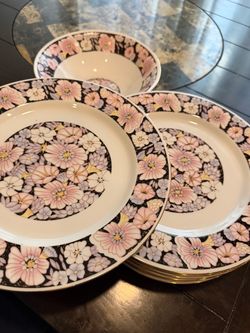 Fine China flower dish set