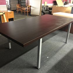 Espresso 8 By 4 Confernce Table 2” Thick 