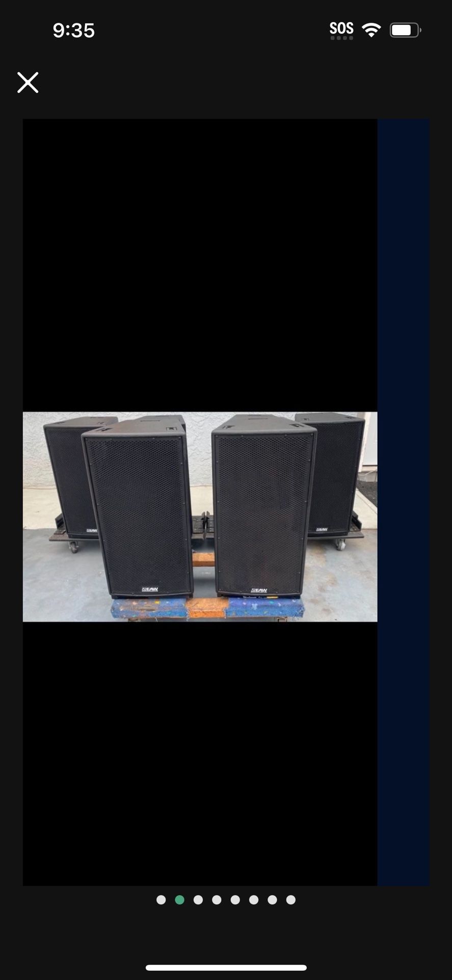 Professional DJ Equipment EAW KF300Z Red Label Original Drivers 3-way $450 Each.