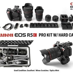 Canon EOS R5C Pro Kit w/ Hard Case